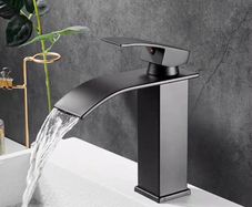 Modern Sink Mixer Tap Bathroom Basin Bath Taps Shower with 2 PCS of Hoses