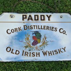 Paddy whiskey advertising mirror