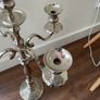 Very tall silver candle holder Image 2