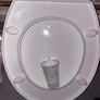 white toilet seat Image 3