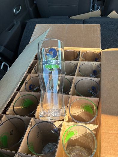 24 Rockshore Pint Glasses.