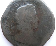 1720 George I 1st Half-Penny Coin