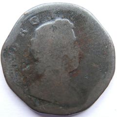 1720 George I 1st Half-Penny Coin