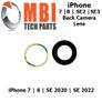 iPhone 7 | 8 | SE2 | SE3 Back Camera Glass Lens Rear Camera Cover Adhesive Image 3