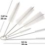 Cleaning Brush Set, Bottle Brush Cleaner, Tube Brushes, Water Bottle Cleaning Brush, Kitchen Wire Scrub Set for Nozzle Clean, Drinking Straw, Wine Bottle, Cup, Pipes, Keyboard, Set of 6 Image 3