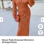 Never fully dressed orange midi dress Image 2