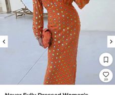 Never fully dressed orange midi dress