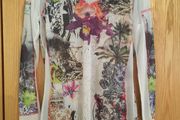 FEELGOOD PARIS Floral Print Tulle Tunic Top
