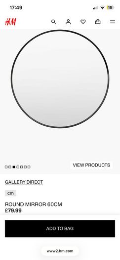H&M mirror and shelf  x 2