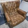 Classic Chesterfield Wingback Armchair Image 9