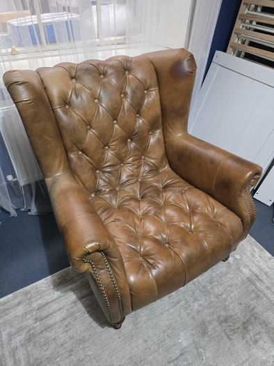 Classic Chesterfield Wingback Armchair