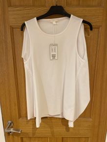 White cos top with cape