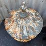 Antique Antique 19th Century English Regency Period Neoclassical cast iron Garden Urns & Lids - a Pair Image 4