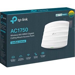 TP-Link EAP245 V3 | Omada AC1750 Gigabit Wireless Access Point | Business WiFi Solution w/Mesh Support, Seamless Roaming & MU-MIMO