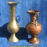 Two vintage metal vases (Indian brass & one of copper) Image 3
