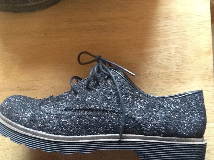 Black Sequin Sparkly Shoes