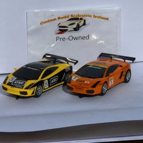 Scalextric Lamborghini Gallardo Twin Pack (street supercar slot car )