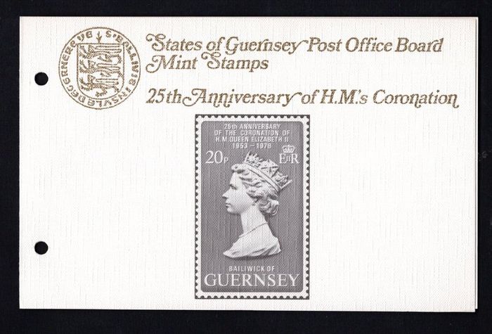 1978 Guernsey 25th Anniversary of Coronation Commemorative Stamp Presentation Pack