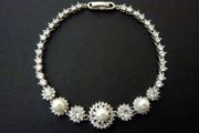 Wedding Bridal Pearl Vintage Gatsby Bracelet