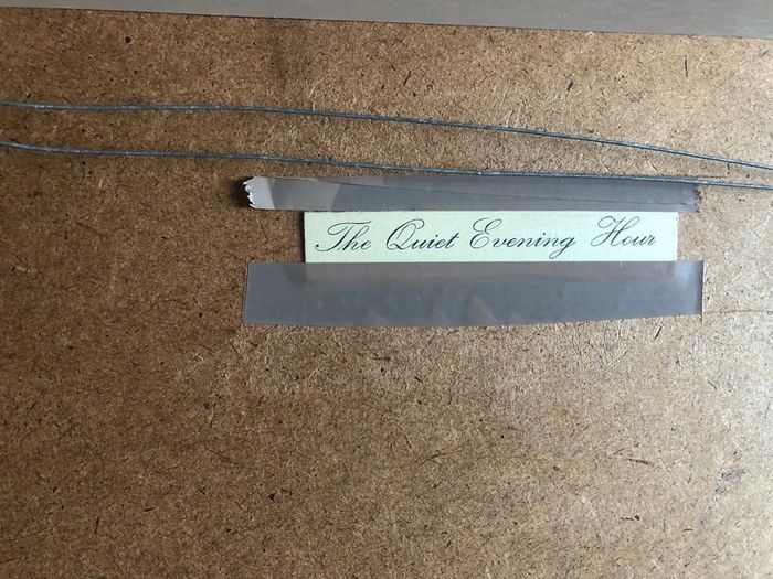vintage print in frame