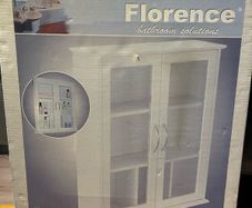 Brand New - Lovely White Wooden Bathroom Medicine Cabinet - Can Deliver