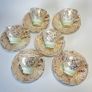 Rare Colclough Gold Harlequin 6605 Tea set vintage Image 7
