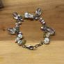 silver vintage bracelet with water pearls Image 5