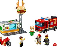 Lego City 60214: Burger Bar Fire Rescue (2019) 100% Complete (NO BOX)