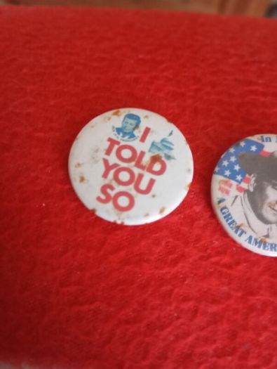 JFK original voting pins badges