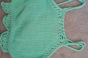 Zara green Crop top 6-7