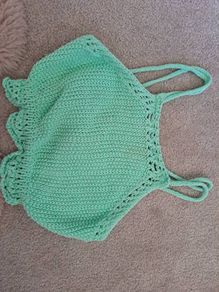 Zara green Crop top 6-7