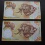 Papua New Guinea. 2 Aunc Consecutive Notes@20 Kina Image 5