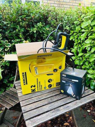 Karcher K2 Pressure Washer and Halfords Premium Snow Foam