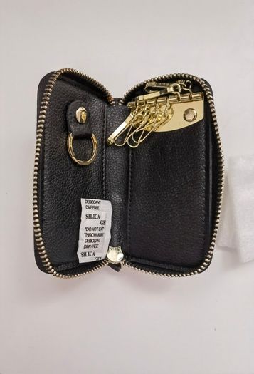Leather Keychain Car Key Case Bag for Keys Organizer Money Card Holder Pouch