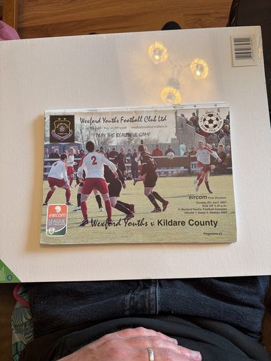 Wexford Youths Football Programmes. 2007/8 Season. 5 in Total.