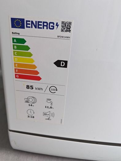 Belling 14 Place Dishwasher BFDW14WH