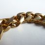 Vintage heavy 18ct gold plated men's bracelet Image 5