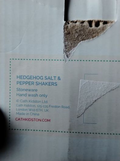 beautiful new Cath Kinston hedgehog salt & pepper shakers