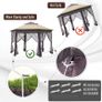 Gazebo Hexagon Patio Gazebo Pop Up Gazebo Outdoor Double Roof Instant Shelter with Netting 4.05mx4.05m Image 7