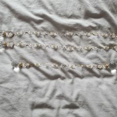 Christmas Tree Beaded Decorations X 3