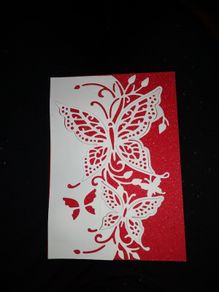 Homemade Butterfly Greeting Card (multiple colours)