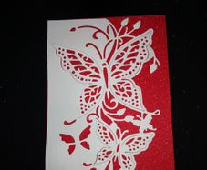 Homemade Butterfly Greeting Card (multiple colours)