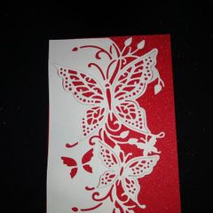 Homemade Butterfly Greeting Card (multiple colours)