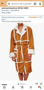 Delboy Only Fools and Horses Del Boy Bathrobe Dressing Gown
