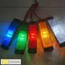 4pcs of Truck LED Side Lights in Red, Yellow, And White; Auxiliary Light Strips; Flashing Image 8