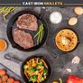 Pre-Seasoned Cast Iron Skillet Frying Pans Oven Safe Cookware for Indoor & Outdoor Use - Grill, StoveTop Image 6