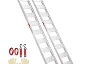 Aluminum Ramps, 1250lbs, Straight Ramp with Treads and Load Straps, Portable Loading Ramp for Motorcycles, ATVs, Trucks, Lawn Mower, Dirt Bike, Garden Tractor, 78