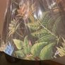 Will sell separately- Solid Dark Wood Pillar Lamp ( with chrome base ) with a lovely green floral / foliage brand new shade - And K Amsterdam Image 2