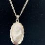 Silver Chain & Mother Of Pearl Pendant Image 2