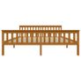 Bed Frame Honey Brown Solid Pinewood 6FT Super King Image 3
